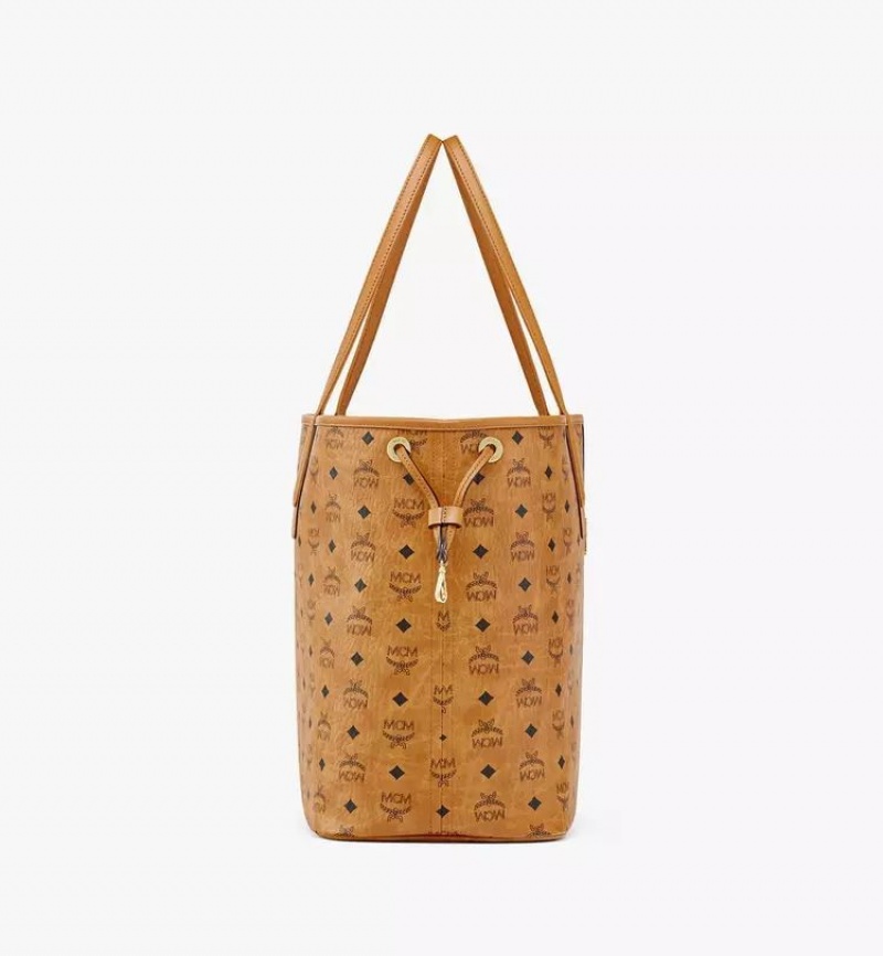 Nákupné Tašky MCM Worldwide Reversible Liz in Visetos Hnede | 692748-RCD