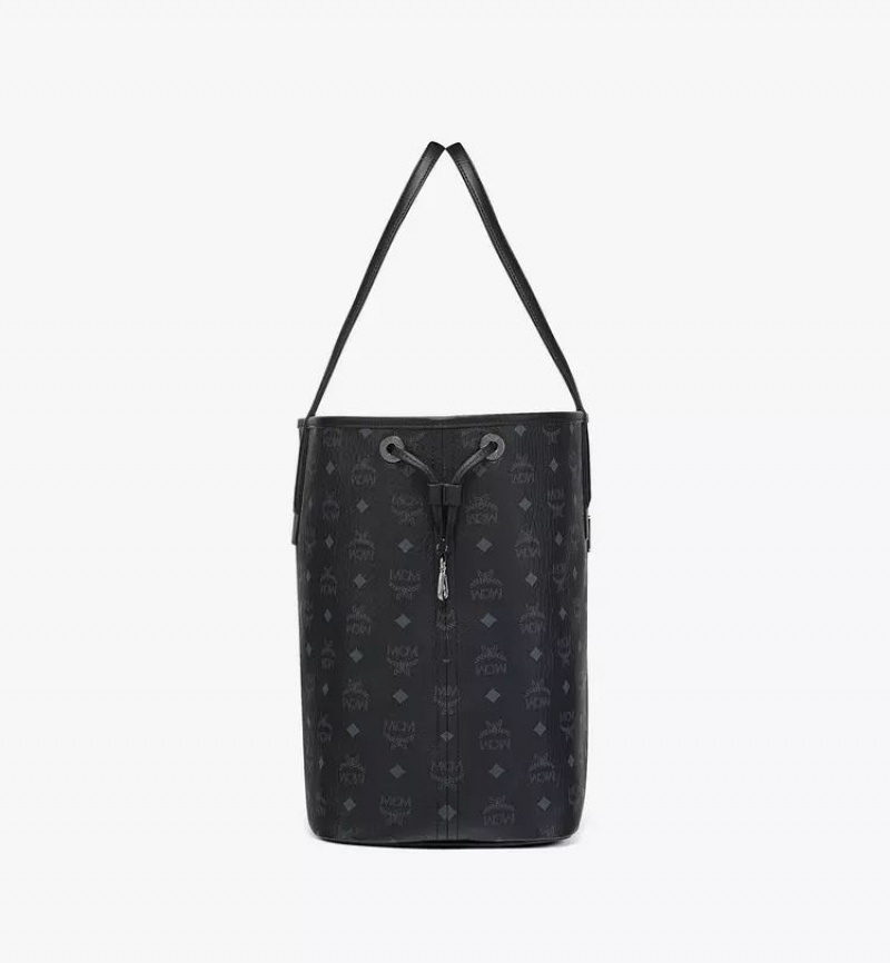 Nákupné Tašky MCM Worldwide Reversible Liz in Visetos Čierne | 106349-DBX