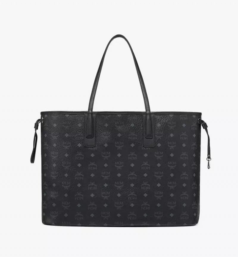 Nákupné Tašky MCM Worldwide Reversible Liz in Visetos Čierne | 106349-DBX