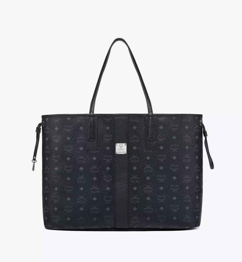 Nákupné Tašky MCM Worldwide Reversible Liz in Visetos Čierne | 106349-DBX