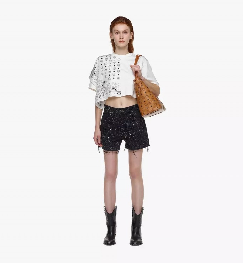 Nákupné Tašky MCM Worldwide Reversible Liz in Visetos Hnede | 723098-EMT