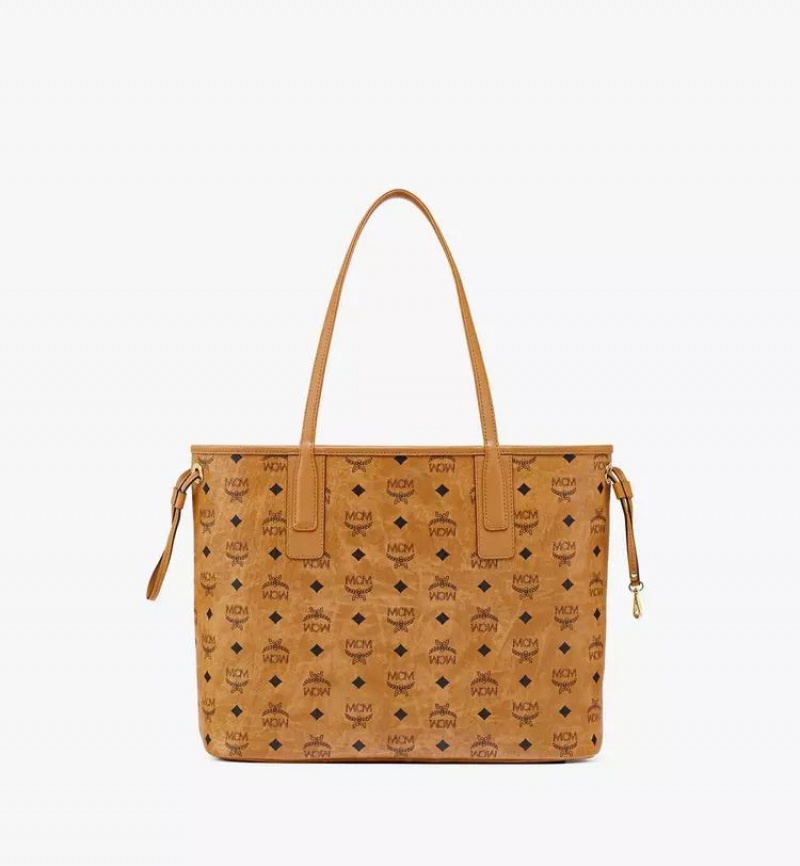 Nákupné Tašky MCM Worldwide Reversible Liz in Visetos Hnede | 723098-EMT