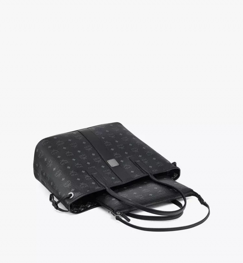 Nákupné Tašky MCM Worldwide Reversible Liz in Visetos Čierne | 078942-UWG