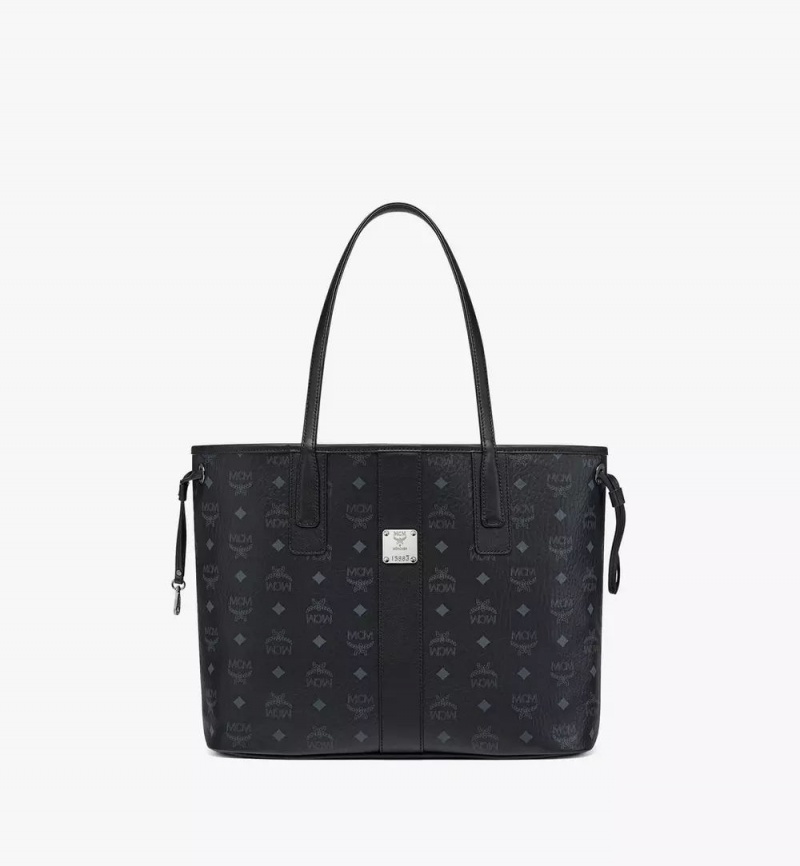 Nákupné Tašky MCM Worldwide Reversible Liz in Visetos Čierne | 078942-UWG