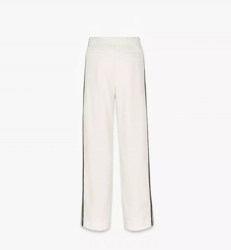 Nohavice MCM Worldwide Bouclé Tailored Damske Biele | 053129-NKL