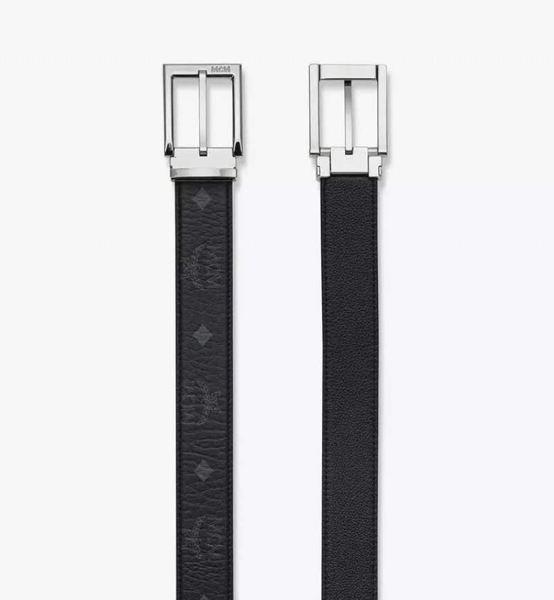 Opasky MCM Worldwide Aren Reversible 1.3” in Visetos Panske Čierne | 507683-DAW