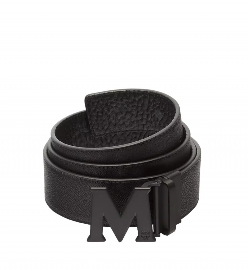 Opasky MCM Worldwide Claus M Reversible 1.75” in Visetos Panske Čierne | 912670-WMS