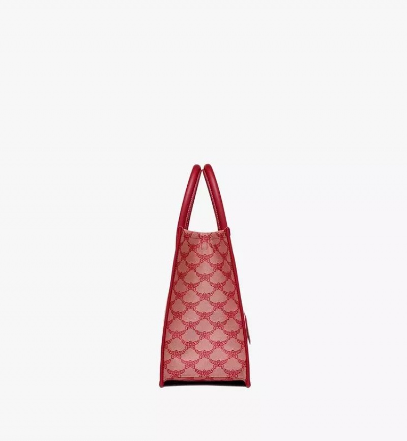 Prenosná Taška MCM Worldwide Himmel in Lauretos Jacquard Červené | 021768-RKS