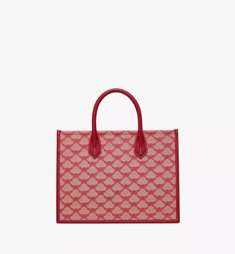 Prenosná Taška MCM Worldwide Himmel in Lauretos Jacquard Červené | 021768-RKS