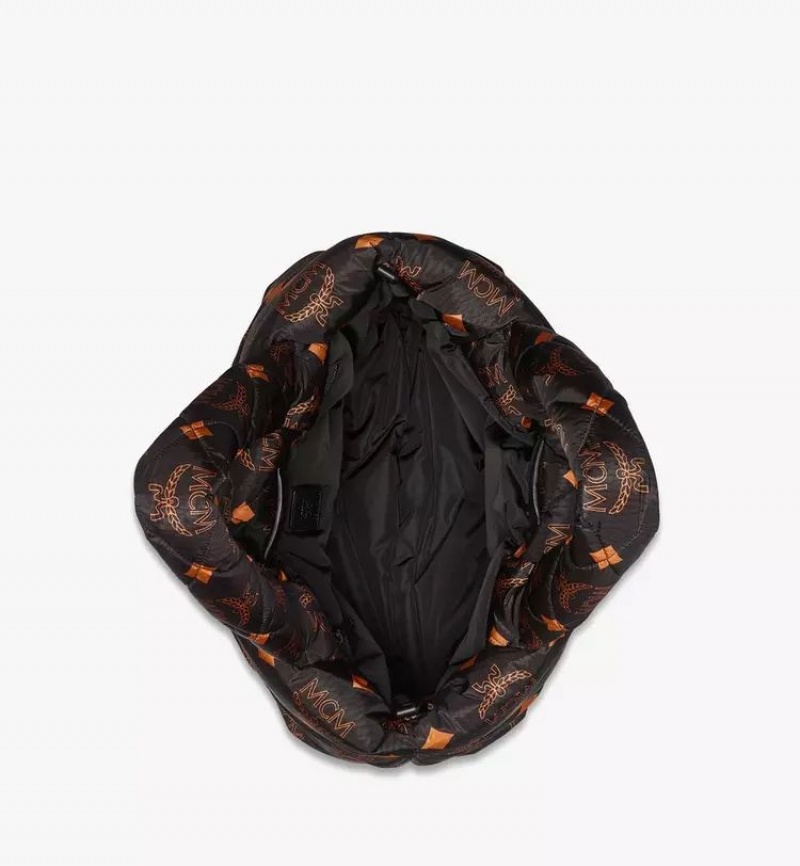 Prenosná Taška MCM Worldwide München Prešívané in Maxi Monogram Nylon Čierne | 402517-RKM