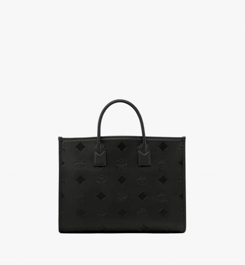 Prenosná Taška MCM Worldwide München in Maxi Monogram Kozene Čierne | 014937-TEG