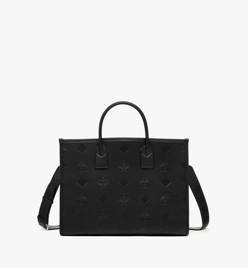 Prenosná Taška MCM Worldwide München in Maxi Monogram Kozene Čierne | 014937-TEG