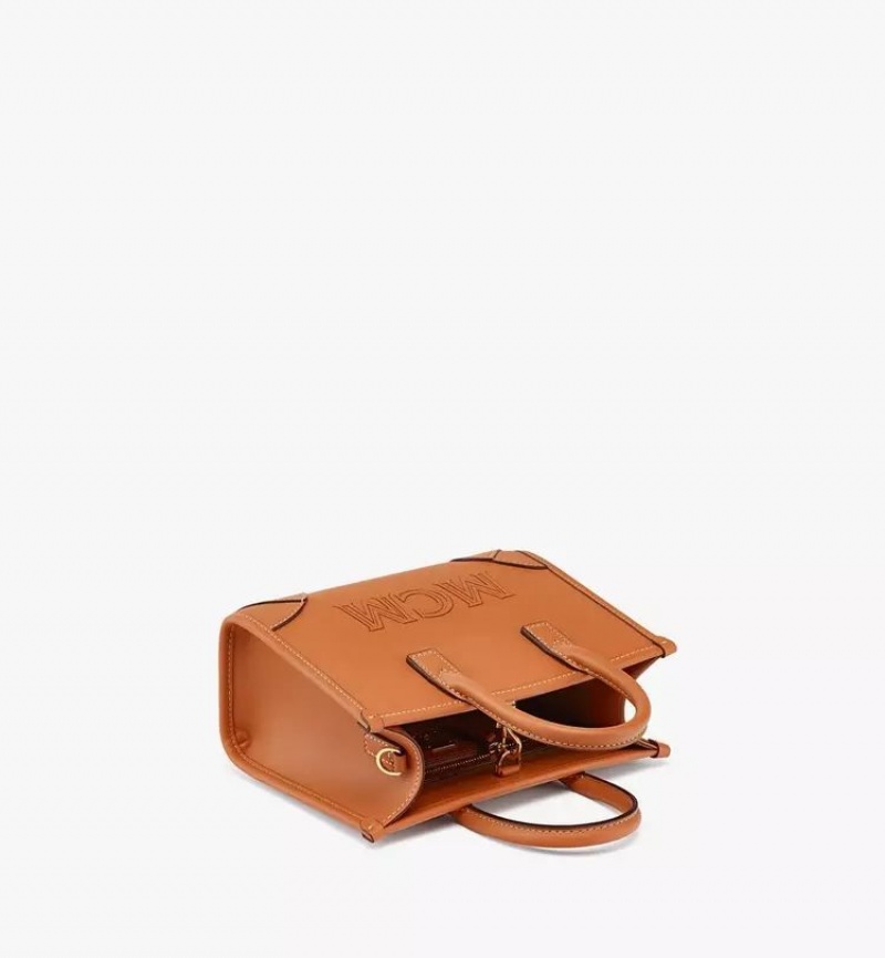 Prenosná Taška MCM Worldwide München in Spanish Calf Kozene Hnede | 937865-BOP
