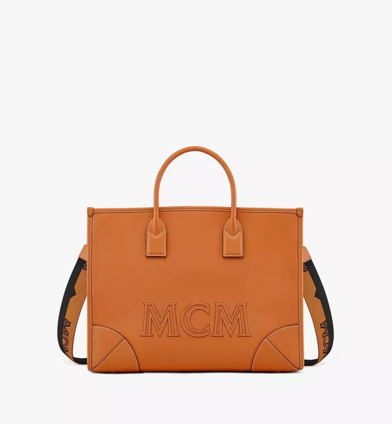 Prenosná Taška MCM Worldwide München in Spanish Calf Kozene Hnede | 586920-OEZ