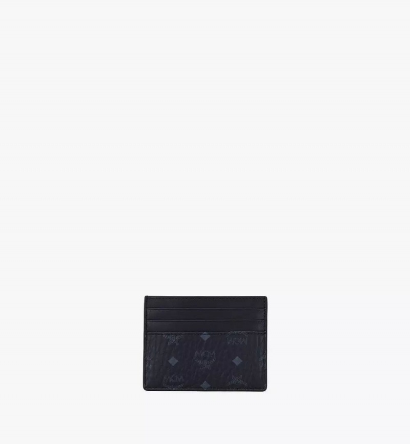 Puzdro Na Kartu MCM Worldwide Money Clip in Visetos Original Čierne | 584091-JMZ