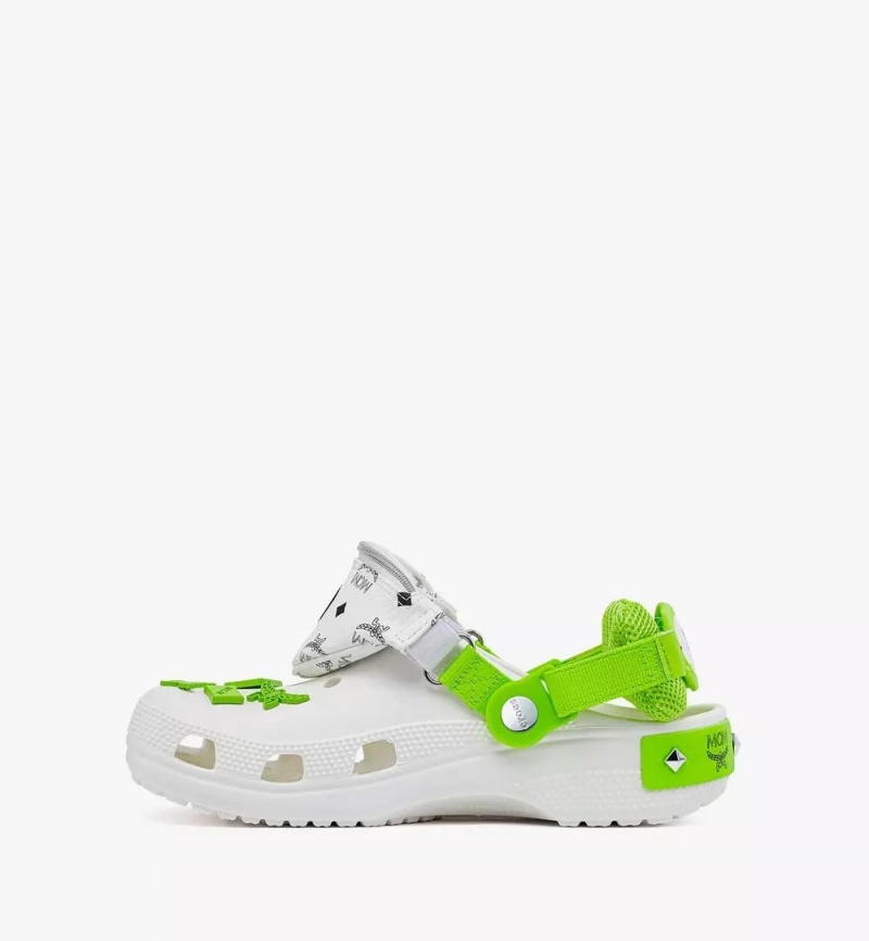Slapky MCM Worldwide MCM x CROCS Klasické Clog w/ Bracelet Damske Biele | 210563-GFC