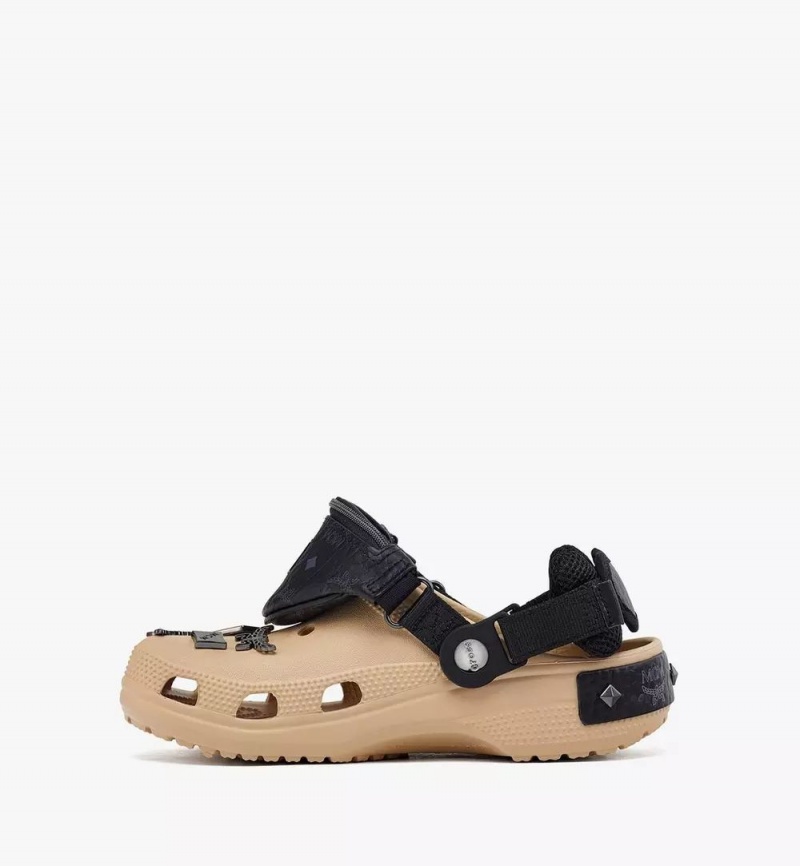 Slapky MCM Worldwide MCM x CROCS Klasické Clog w/ Bracelet Damske Béžové | 857209-DBO