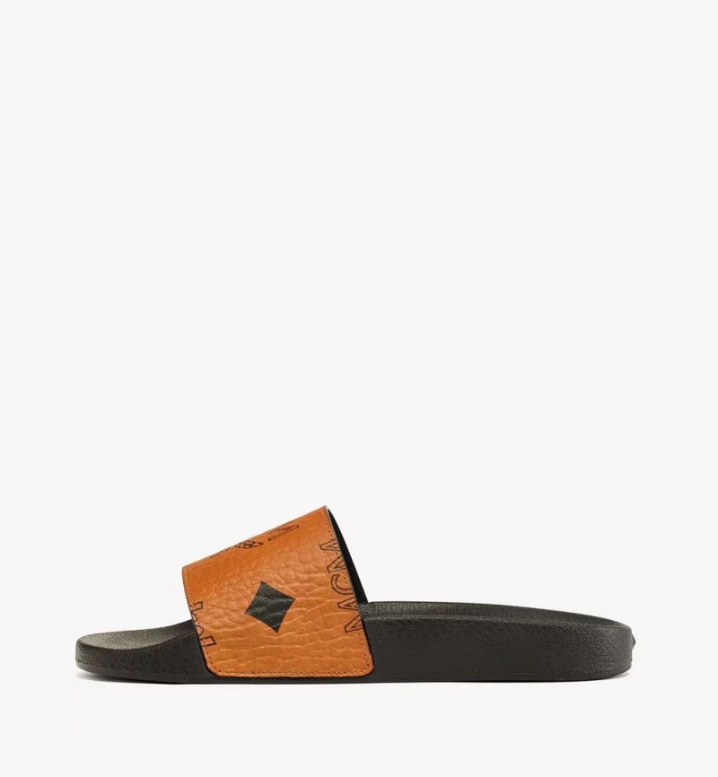 Slapky MCM Worldwide Maxi Visetos Damske Hnede | 653180-NDG