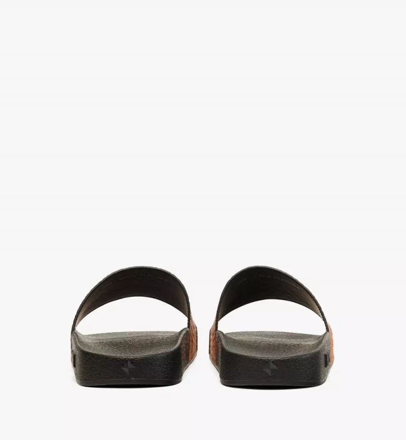 Slapky MCM Worldwide Maxi Visetos Damske Hnede | 653180-NDG