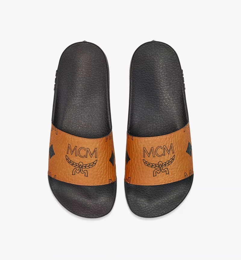 Slapky MCM Worldwide Maxi Visetos Damske Hnede | 653180-NDG