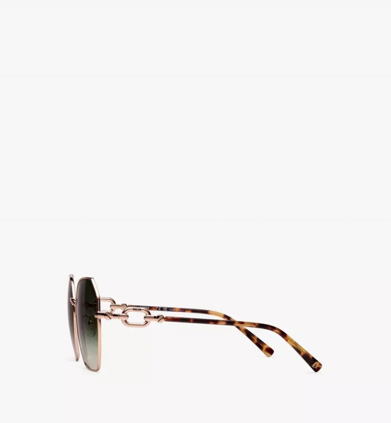 Slnecne Okuliare MCM Worldwide MCM166S Modified Rectangular Chain Damske Hnede | 259067-HUS