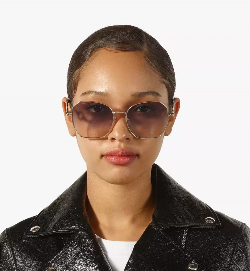 Slnecne Okuliare MCM Worldwide MCM166S Modified Rectangular Chain Damske Čierne | 491278-GXF
