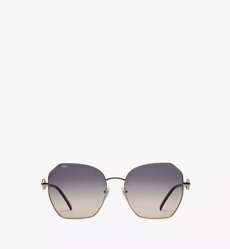 Slnecne Okuliare MCM Worldwide MCM166S Modified Rectangular Chain Damske Čierne | 491278-GXF