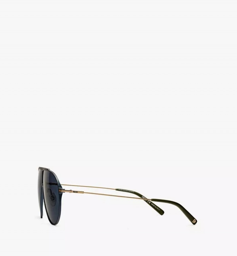 Slnecne Okuliare MCM Worldwide MCM502S Aviator Damske Modre | 825169-WDF