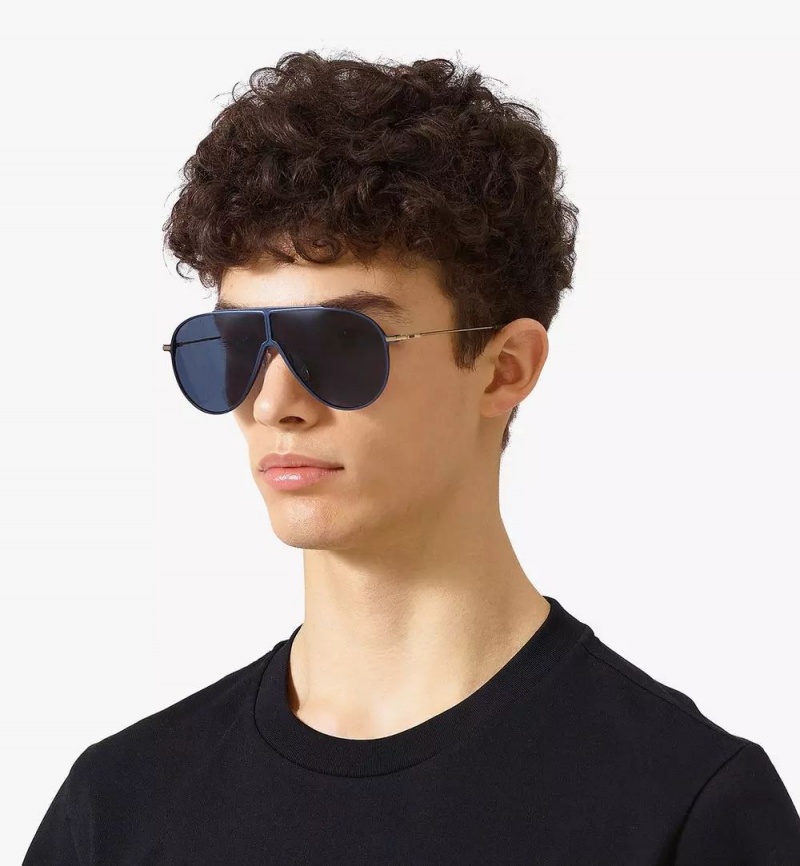 Slnecne Okuliare MCM Worldwide MCM502S Aviator Damske Modre | 825169-WDF