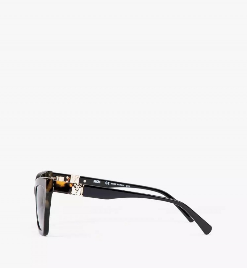 Slnecne Okuliare MCM Worldwide MCM722SLB Rectangular Damske Čierne | 410329-ESY