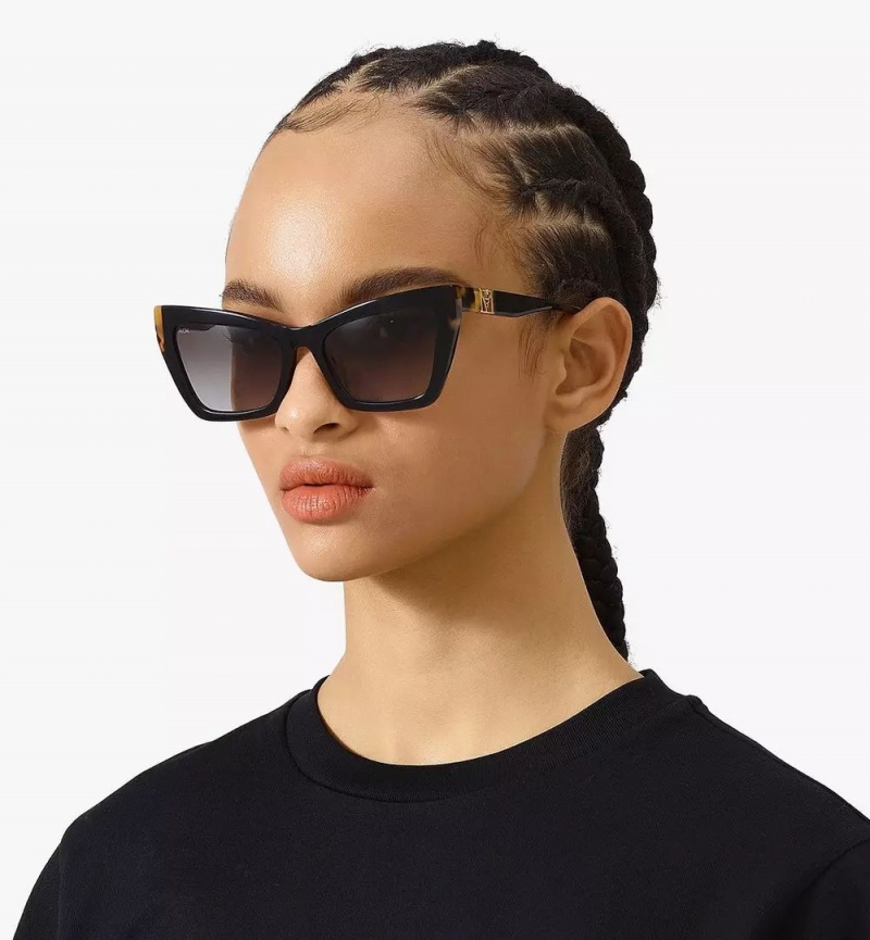 Slnecne Okuliare MCM Worldwide MCM722SLB Rectangular Damske Čierne | 410329-ESY