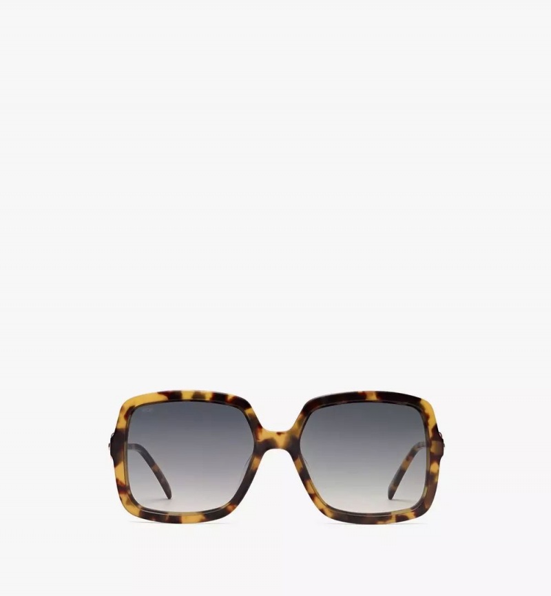 Slnecne Okuliare MCM Worldwide MCM729S Square Chain Damske Hnede | 635940-KAH