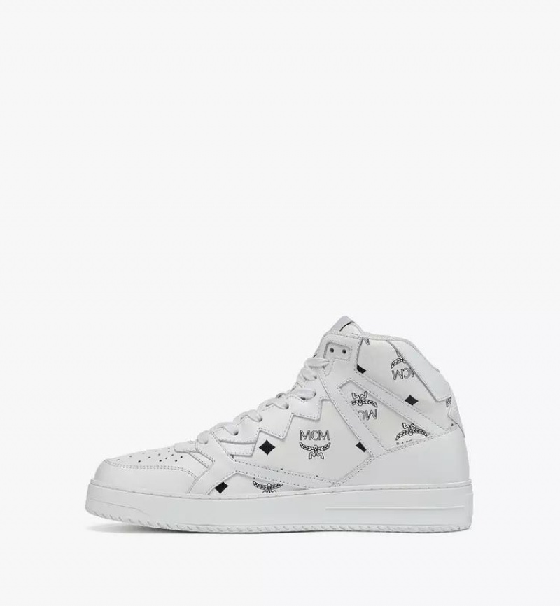 Tenisky MCM Worldwide Neo Terrain Hi in Visetos Panske Biele | 962375-LZQ
