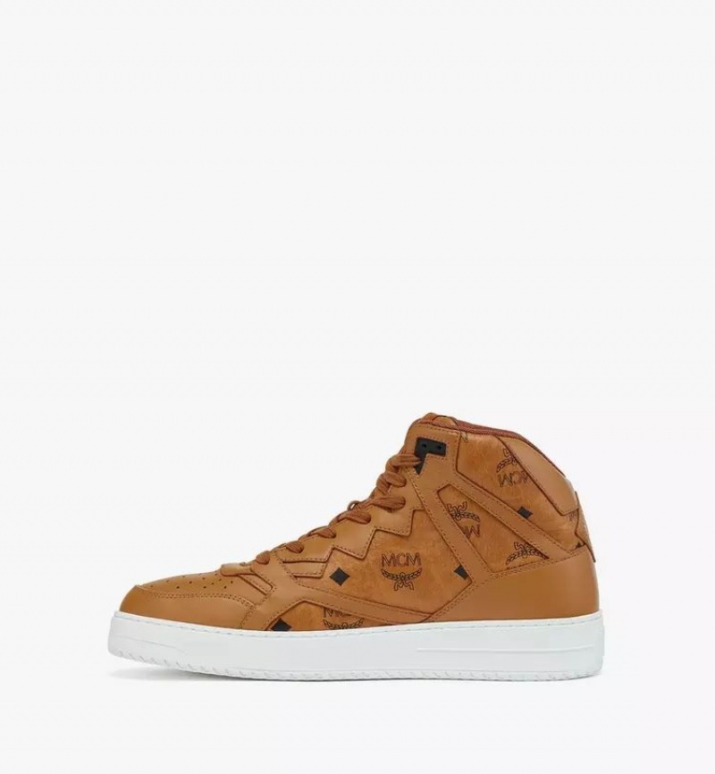 Tenisky MCM Worldwide Neo Terrain Hi in Visetos Panske Hnede | 031872-HIK