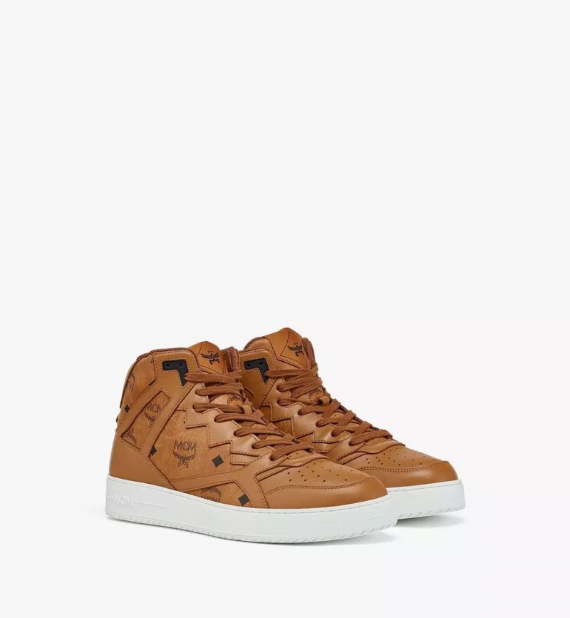 Tenisky MCM Worldwide Neo Terrain Hi in Visetos Panske Hnede | 031872-HIK