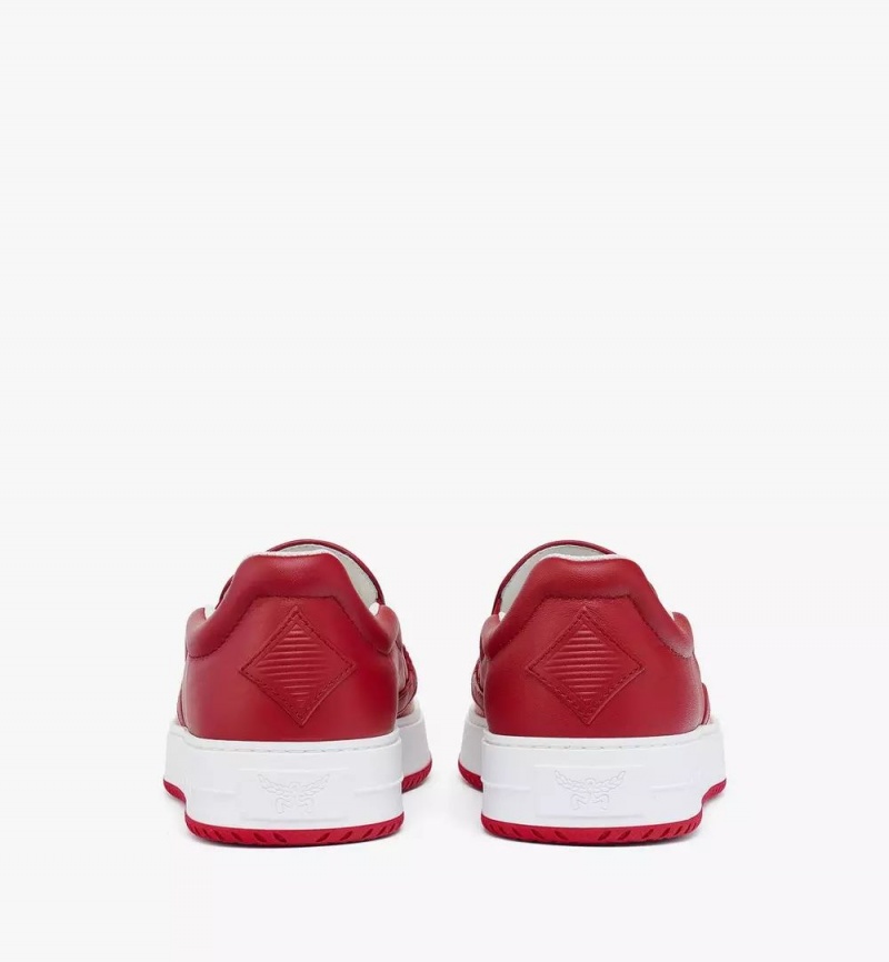 Tenisky MCM Worldwide Neo Terrain Slip-On in Lauretos Jacquard Damske Červené | 387160-GJU