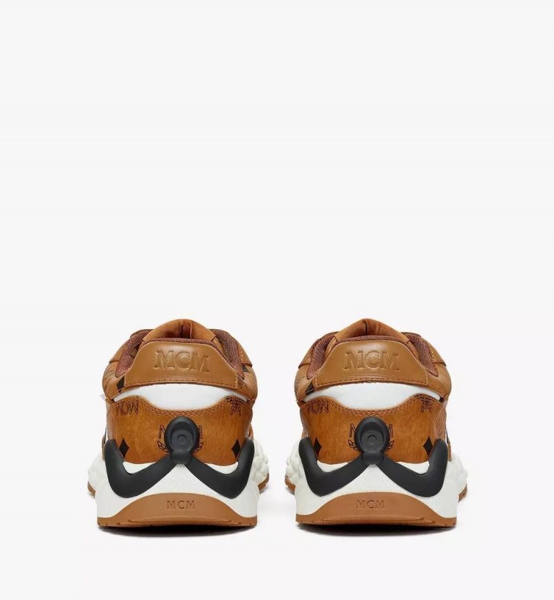 Tenisky MCM Worldwide Skywander Lo in Visetos Damske Hnede | 961347-RMW