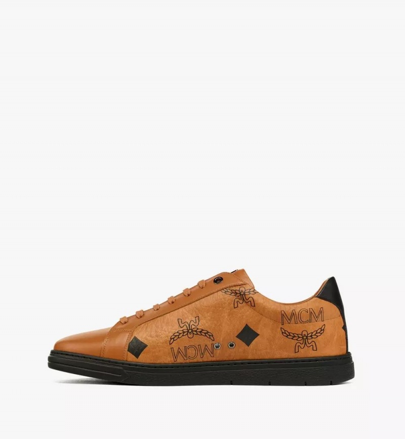 Tenisky MCM Worldwide Terrain Lo in Maxi Visetos Damske Hnede | 823051-VAS