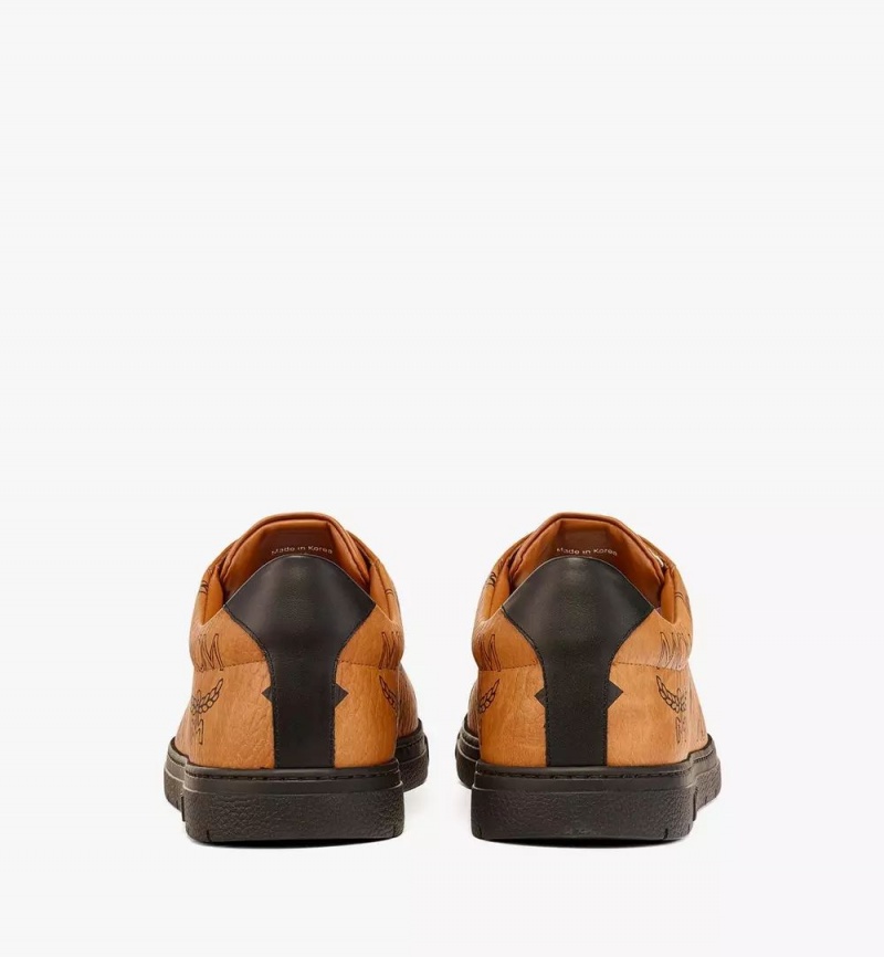 Tenisky MCM Worldwide Terrain Lo in Maxi Visetos Damske Hnede | 823051-VAS
