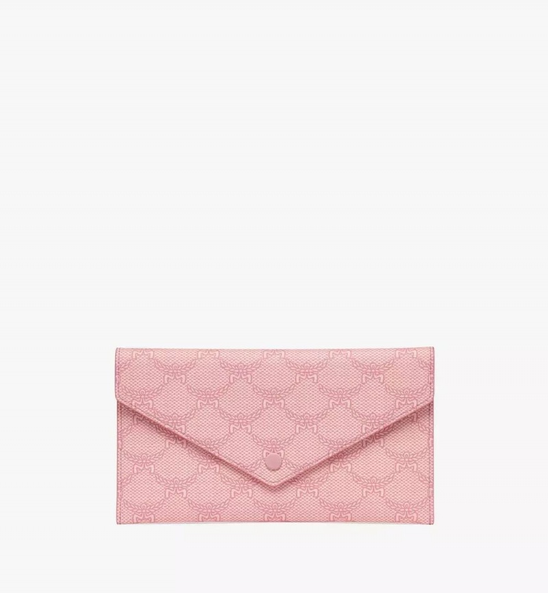 Velke Penazenky MCM Worldwide Himmel Continental Pouch in Lauretos Ruzove | 390574-RLX